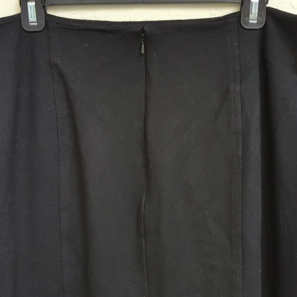 💎 WHBM Black Ponte Knit Seamed Pencil Skirt Size 12 - Flawed Gem - Picture 4 of 7